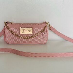 Juicy Couture Pink Crossbody Bag with Gold Chain